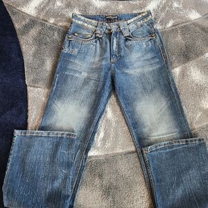 Roberto Cavalli Blue Relaxed Jeans with Vintage Appeal Size 32 Long